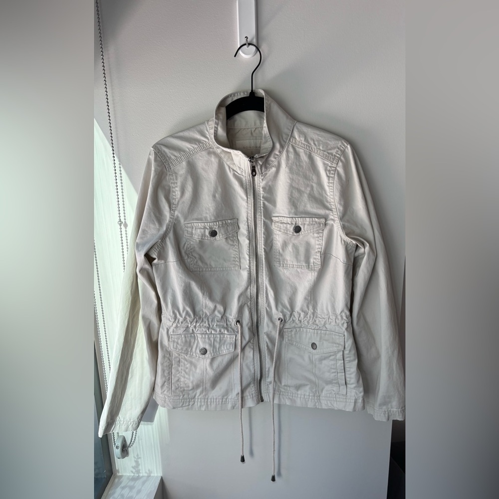 Sonoma Light Khaki Zip-Up - Light Jacket Perfect Summer to Fall